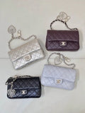 Chanel 25A Mini Flap Bag Lambskin AS4670 Gray