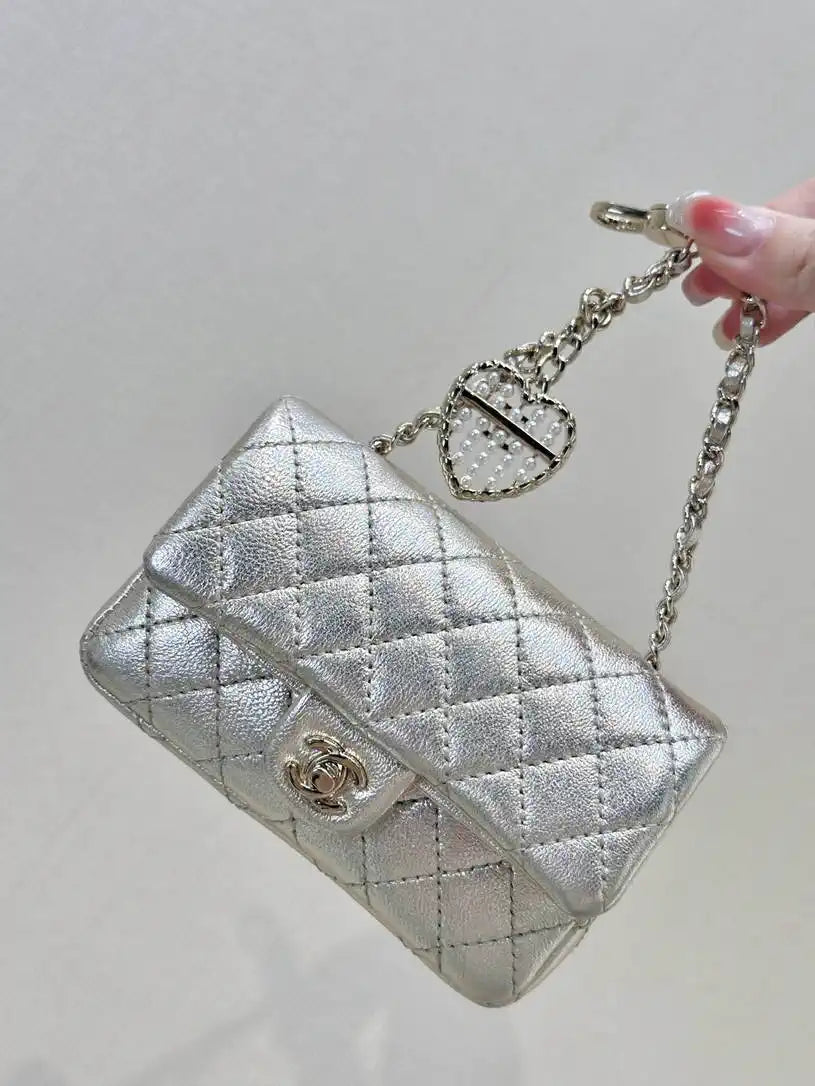 Chanel 25A Mini Flap Bag Lambskin AS4670 Light Gold