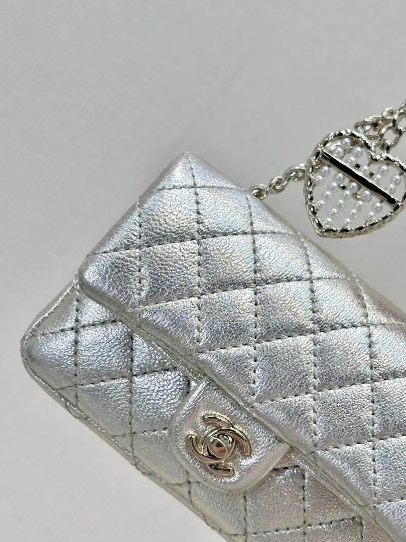 Chanel 25A Mini Flap Bag Lambskin AS4670 Light Gold
