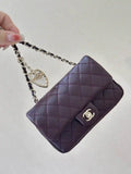 Chanel 25A Mini Flap Bag Lambskin AS4670 Wine Red