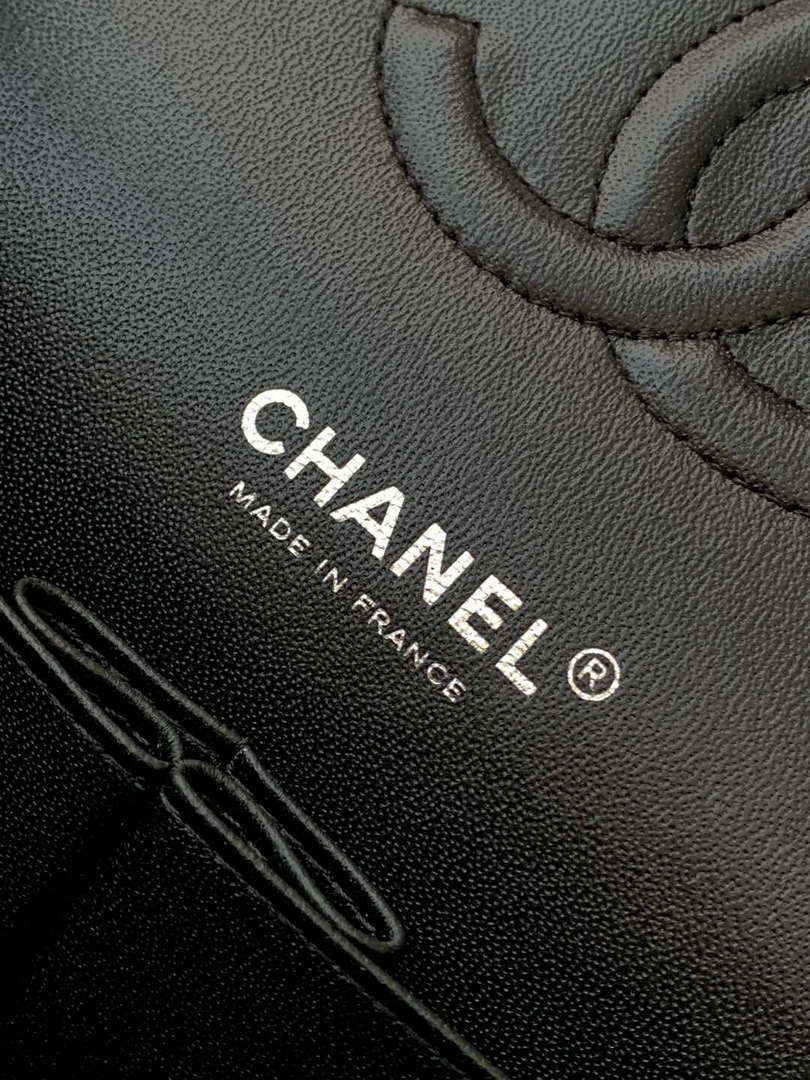 Chanel 25C A01112 Flap Bag Black Fabric Printed - Default Title - View 10