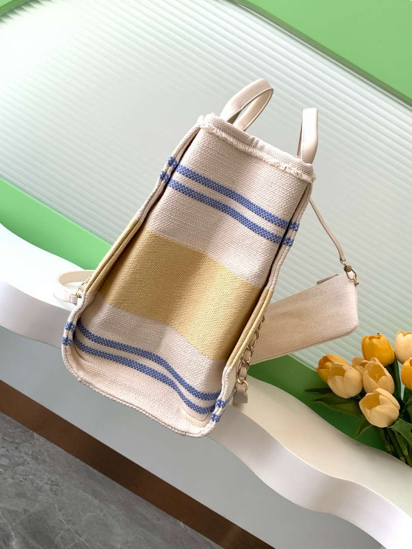 Chanel 25C A66941 Large Shopping Tote Yellow