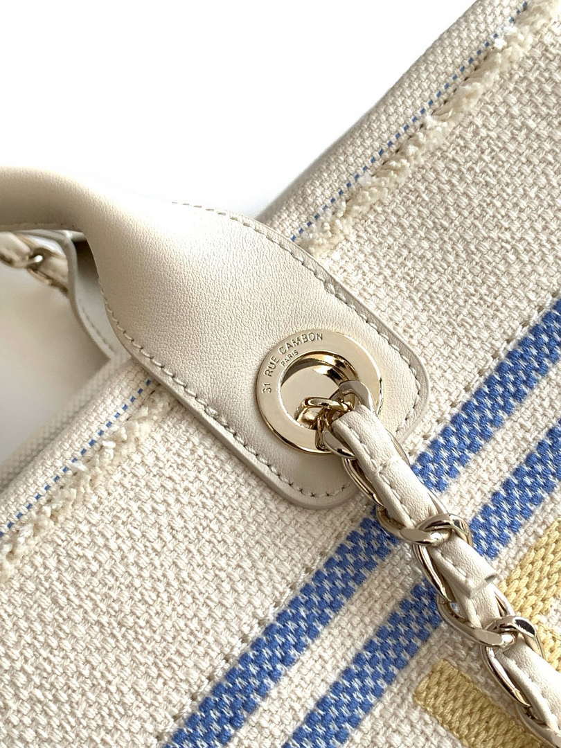 Chanel 25C A66941 Large Shopping Tote Yellow