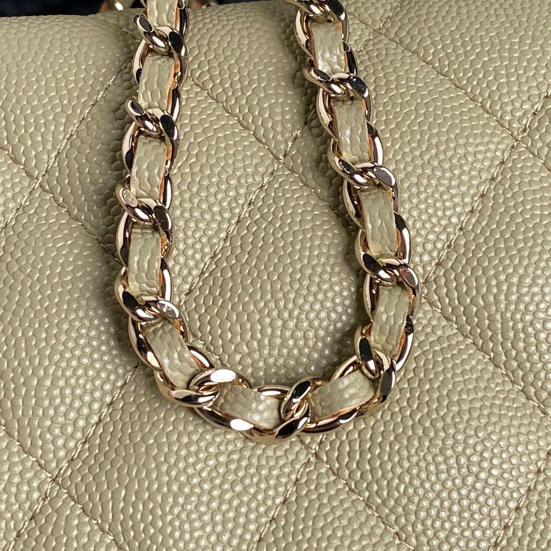 Chanel 25C AP4386 Hobo Grained Calfskin & Gold-Tone Metal Ligth Green - Default Title - View 4