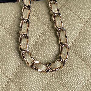 Chanel 25C AP4386 Hobo Grained Calfskin & Gold-Tone Metal Ligth Green - Default Title - View 4