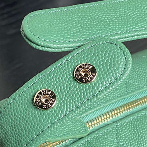 Chanel 25C AP4386 Hobo Grained Calfskin & Gold-Tone Metal Green - Default Title - View 5
