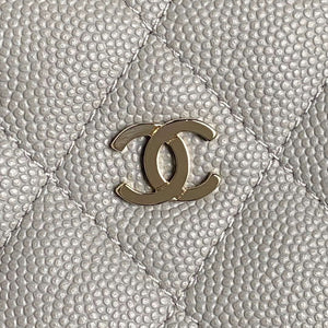 Chanel 25C AP4386 Hobo Grained Calfskin & Gold-Tone Metal Gray - Default Title - View 3