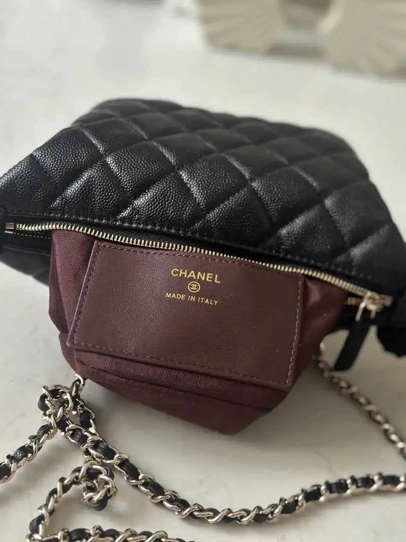 Chanel 25C AP4386 Hobo Grained Calfskin & Gold-Tone Metal Black - Default Title - View 8