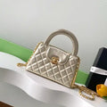 Chanel 25C AS4416 Mini Shopping Bag shiny Calfskin Gold