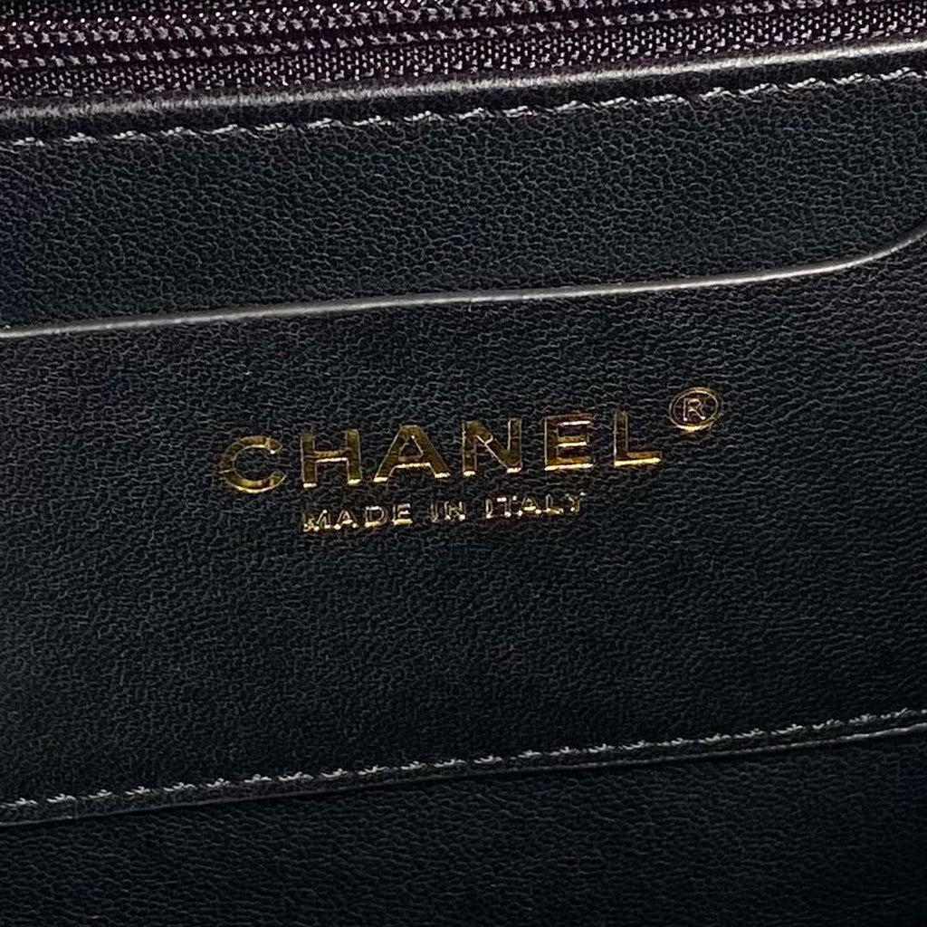 Chanel 25C AS5036 Small Tote Lambskin & Gold-Tone Metal Black