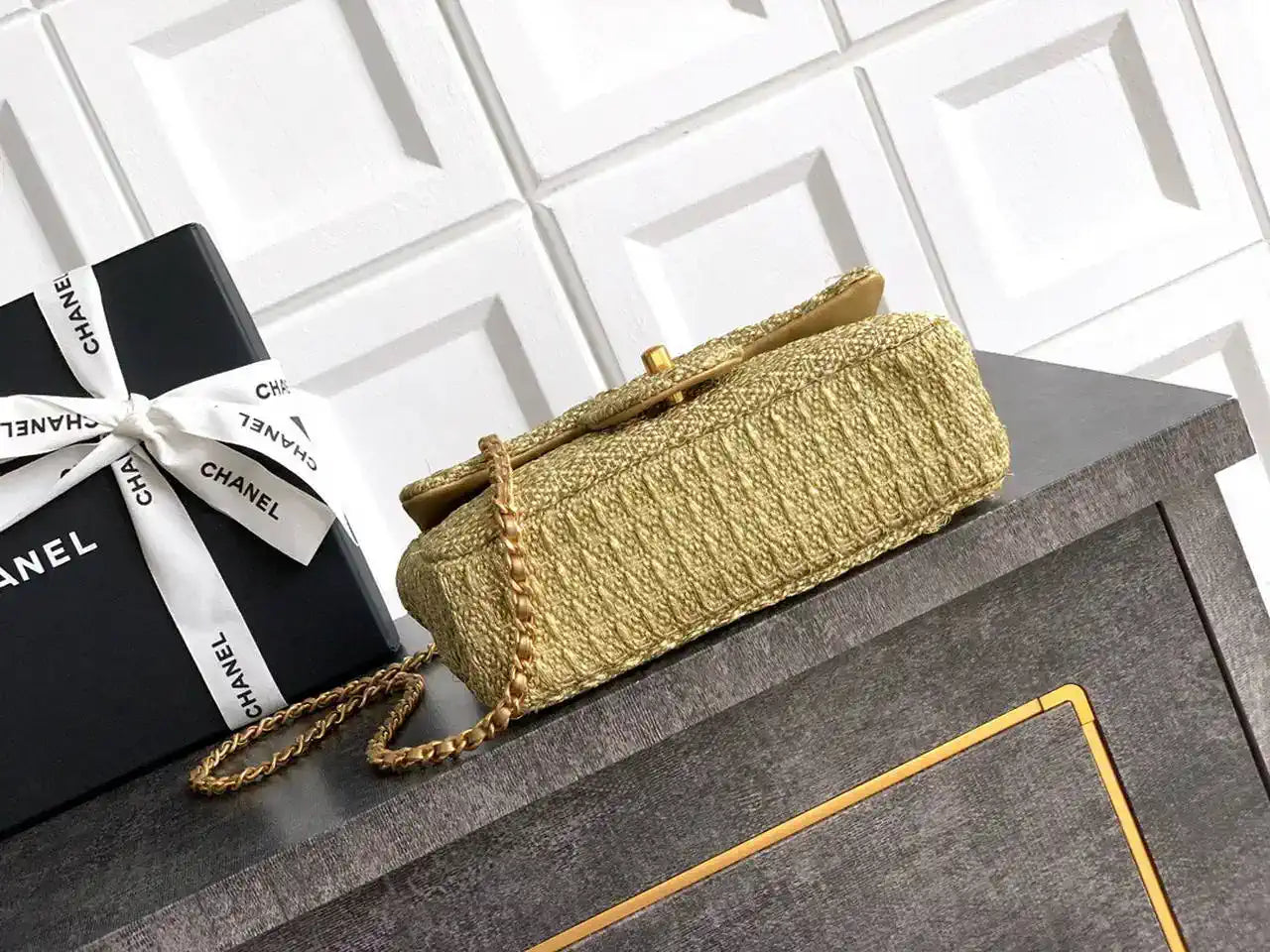 Chanel 25C AS5279 Flap bag Braided Lurex & Gold-Tone Metal
