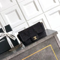 Chanel 25C AS5279 Flap bag Braided Lurex & Gold-Tone Metal Black