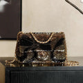 Chanel 25K Evening Butterfly Gold sequin mini AS4561 Lambskin Bag