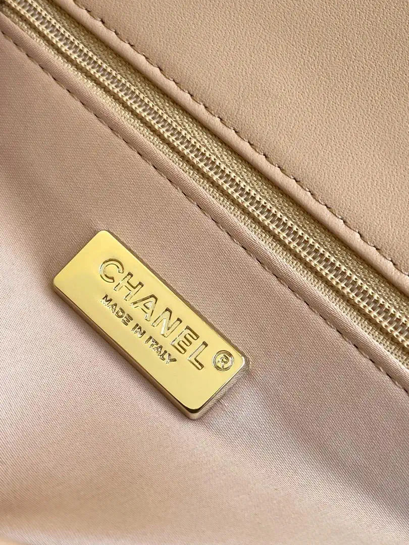 Chanel 25C Evening Flash Colorful Gold sequin mini AS4561 Brown Lambskin Bag