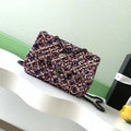 Chanel 25C Evening Flash Colorful Gold sequin mini AS4561 Purple Lambskin Bag