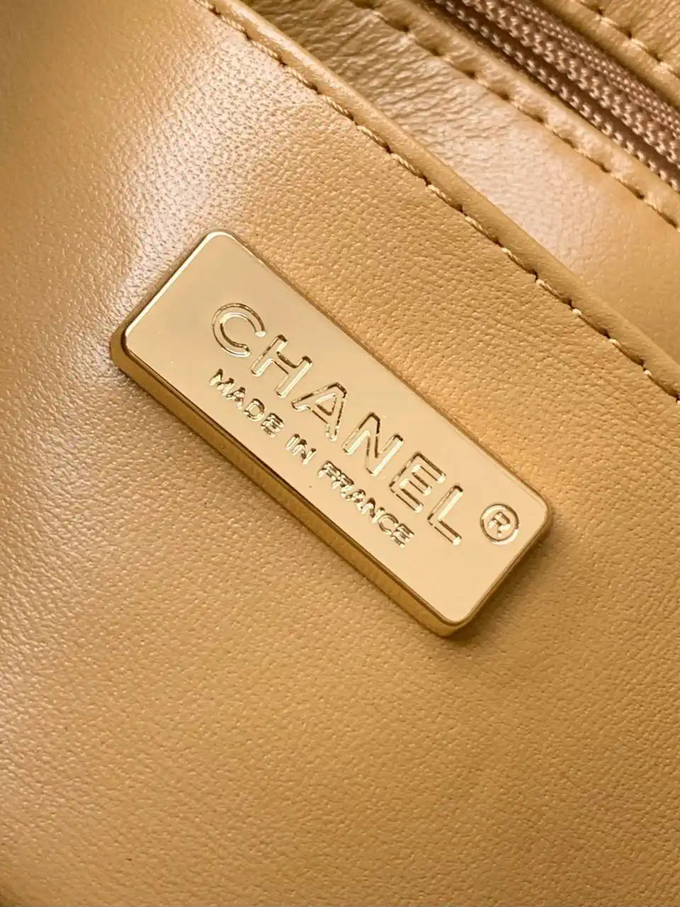 Chanel 25C Evening Flash Diamond sequin mini AS4561 Brown Lambskin Bag