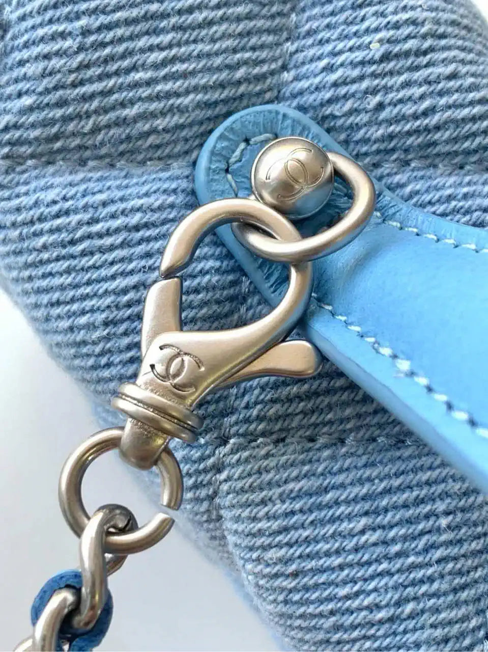 Chanel 25C Vanity with Chain Denim Blue AP4407 Bag