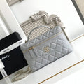 Chanel 25C Vanity with Chain Grained Calfskin AP4407 Gray