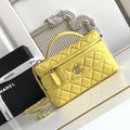 Chanel 25C Vanity with Chain Grained Calfskin AP4407 Yellow