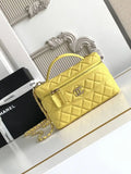 Chanel 25C Vanity with Chain Grained Calfskin AP4407 Yellow