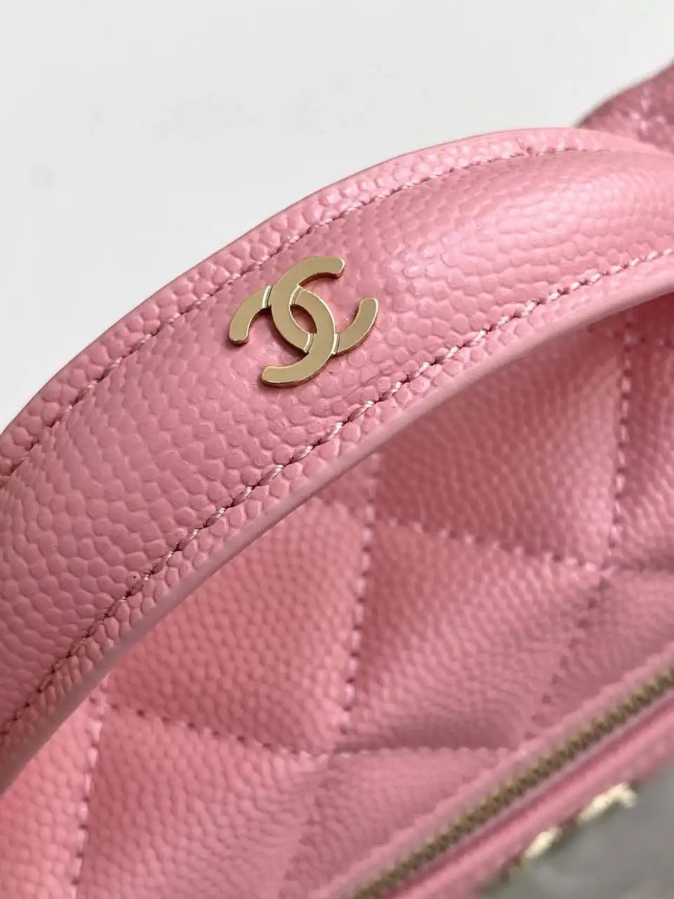 Chanel 25C Vanity with Chain Grained Calfskin AP4407 Pink