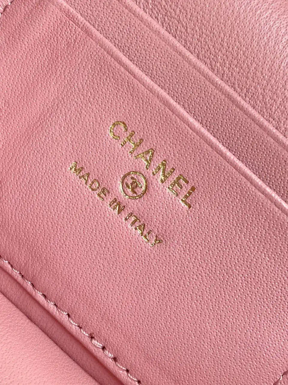 Chanel 25C Vanity with Chain Grained Calfskin AP4407 Pink