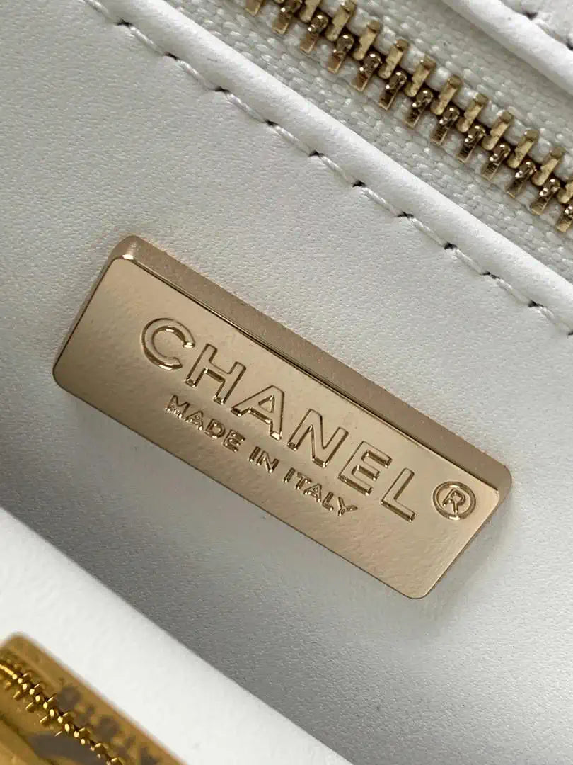 Chanel 25K Evening Butterfly White sequin mini AS4561 Lambskin Bag