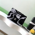 Chanel 25K Evening Butterfly Black sequin mini AS4561 Lambskin Bag