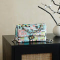 Chanel 25S A01112  Evening Bag Lambskin Blue & Pink sequins