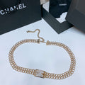 Chanel 25S Chain Belt Metal and Resin Black and White AA0901 - '--Please Select-- - View 1