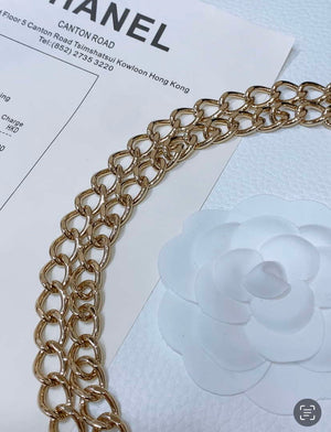Chanel 25S Chain Belt Metal and Resin Black and White AA0901 - '--Please Select-- - View 4