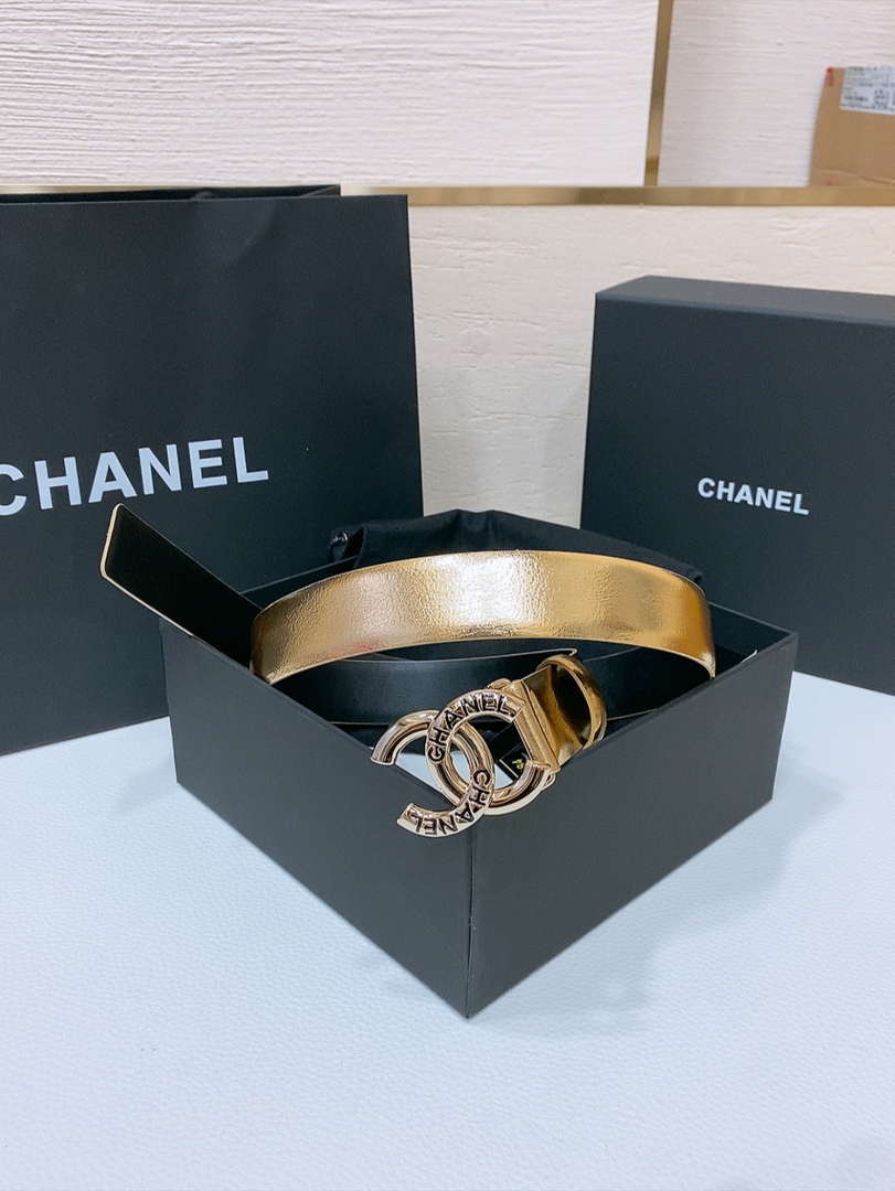 Chanel 25S classic double C belt 3.0cm AA0906