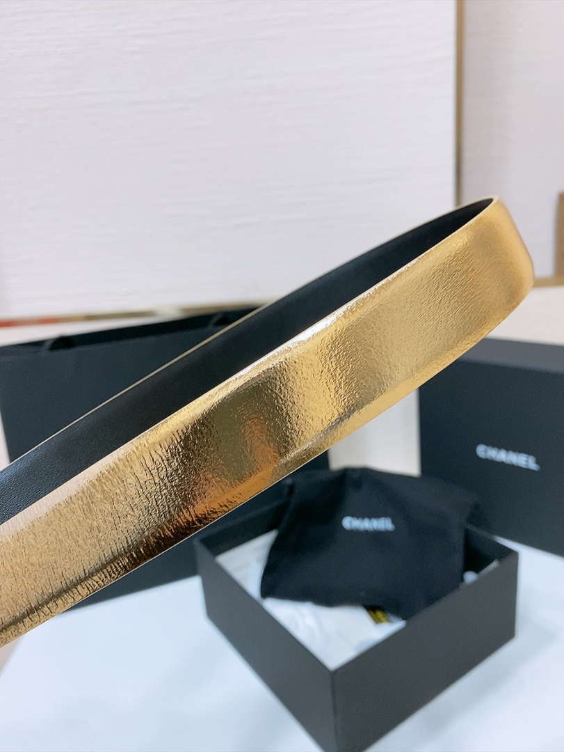 Chanel 25S classic double C belt 3.0cm AA0906