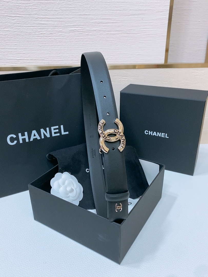 Chanel 25S classic double C belt 3.0cm AA0908
