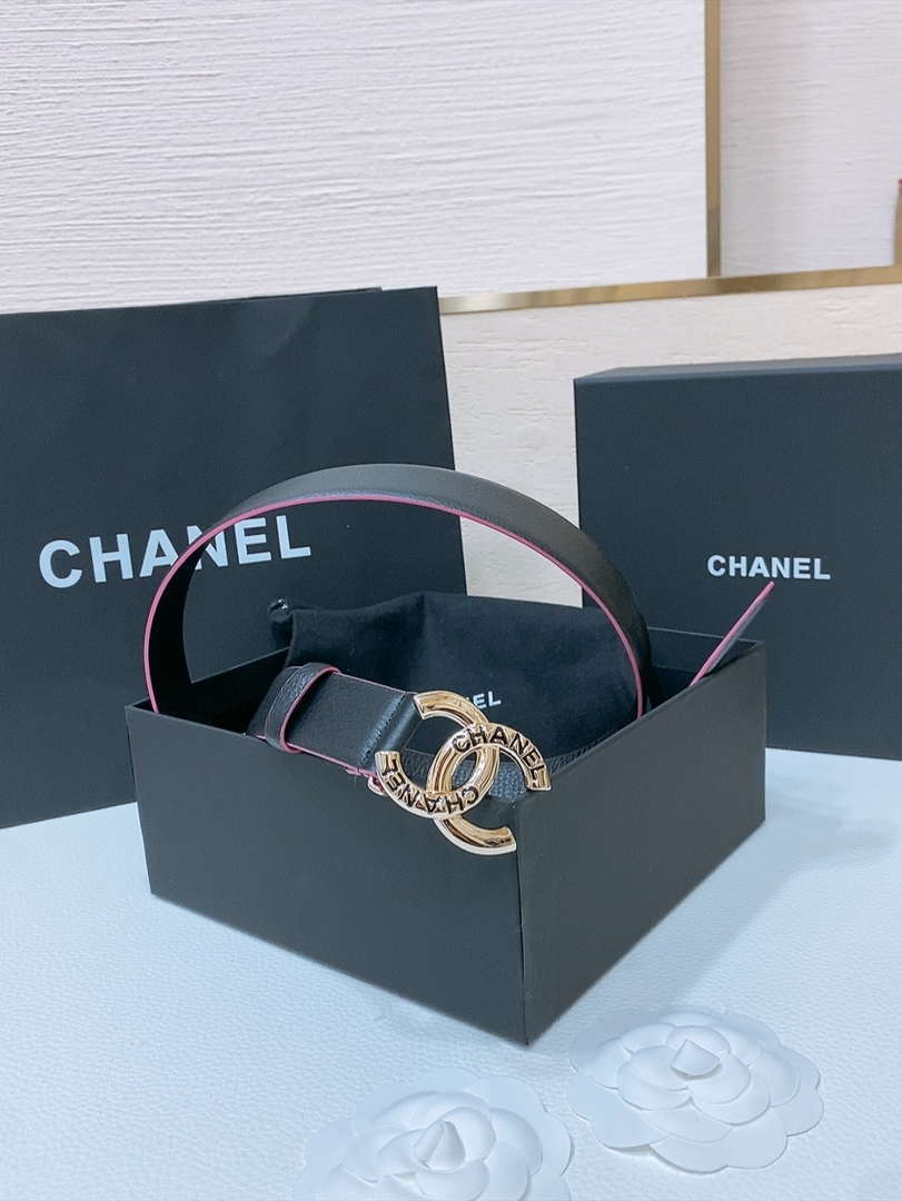 Chanel 25S classic double C belt 3.0cm AA0909
