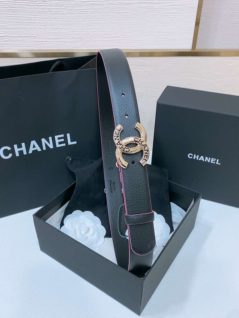 Chanel 25S classic double C belt 3.0cm AA0909