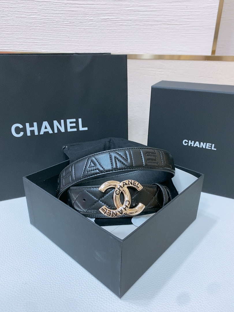 Chanel 25S classic double C belt 3.0cm AA0910