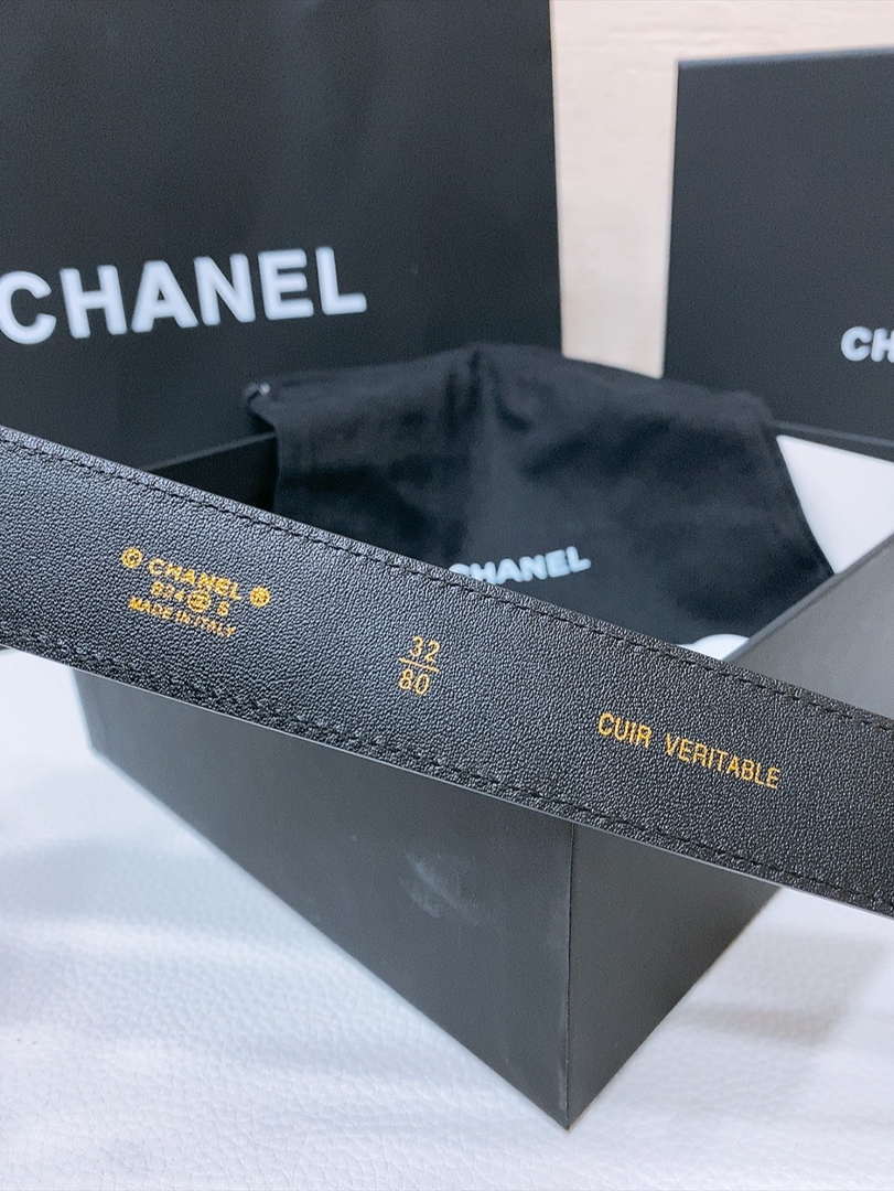 Chanel 25S classic double C belt 3.0cm AA0910