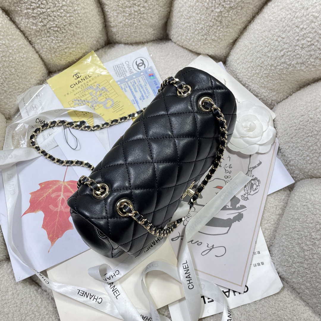 Chanel 25S Flap Black Lambskin Bag AP5485 gold - Default Title - View 5