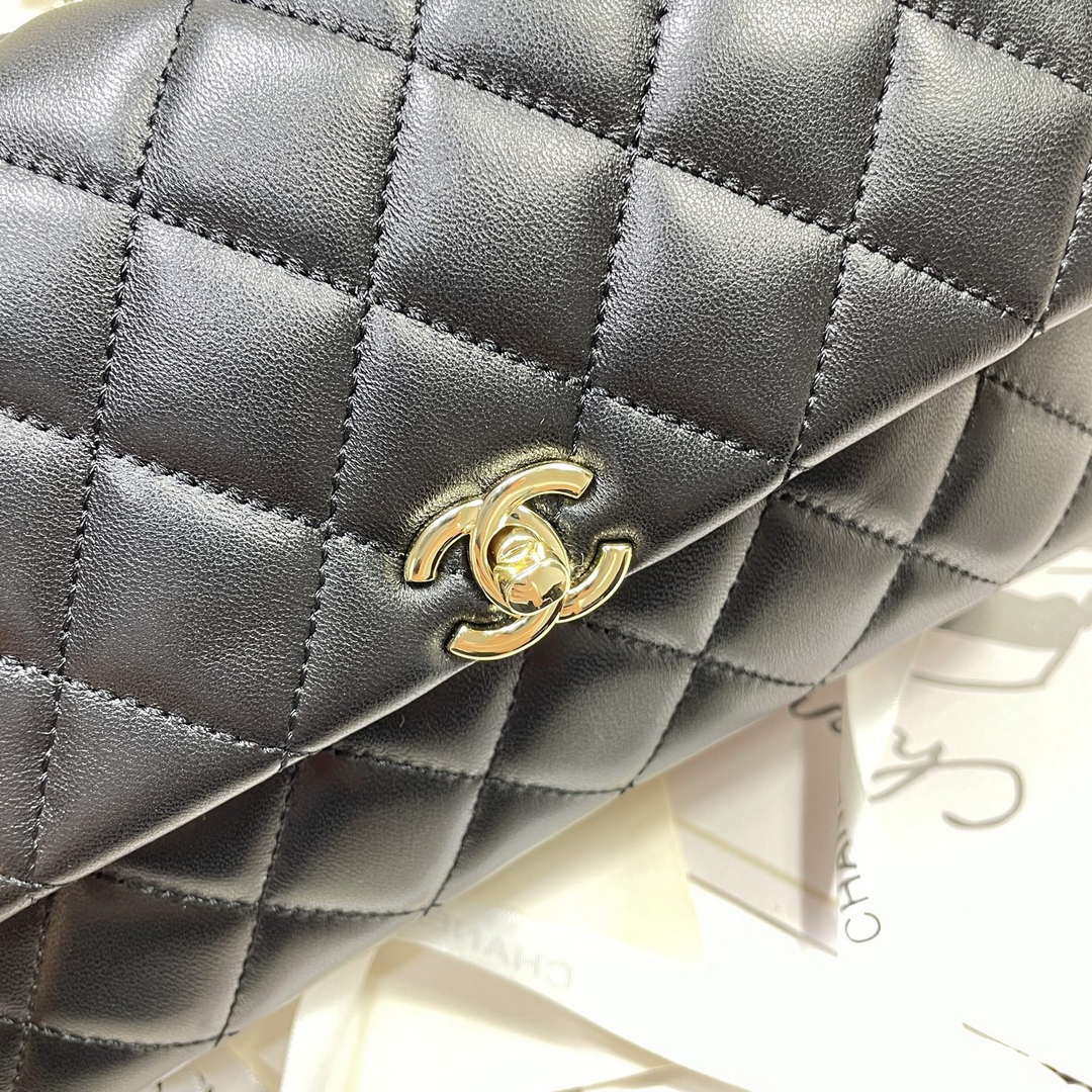 Chanel 25S Flap Black Lambskin Bag AP5485 gold - Default Title - View 7