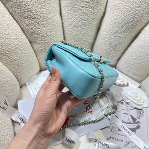 Chanel 25S Flap Blue Lambskin Bag AP5485 gold - Default Title - View 3
