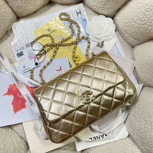 Chanel 25S Flap Gold Lambskin Bag AP5485 gold - Default Title - View 6