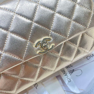 Chanel 25S Flap Gold Lambskin Bag AP5485 gold - Default Title - View 7