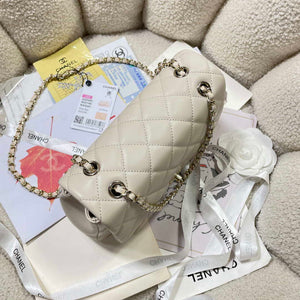 Chanel 25S Flap White Lambskin Bag AP5485 gold - Default Title - View 5