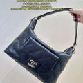 Chanel 25SS AS4347 Hobo Handbag in Lambskin Black