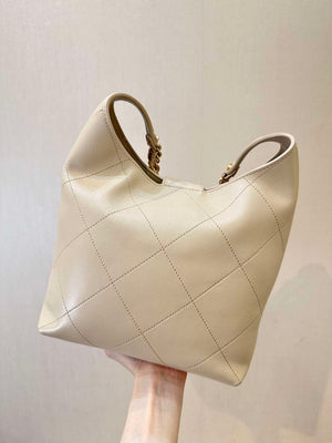 Chanel 25SS AS5403 Hobo Handbag Shiny Lambskin & Gold-Tone Metal Apricot - Default Title - View 11