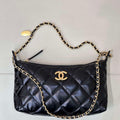 Chanel 25SS AS5528 Hobo Handbag in Lambskin Black - Default Title - View 1