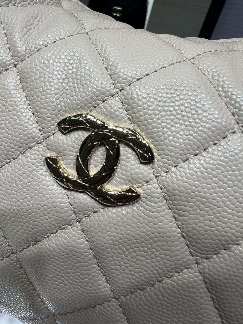Chanel 25SS Crush With handle box Bag Lambskin AP4591 Apricot - Default Title - View 5