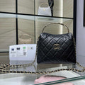 Chanel 25SS Crush With handle box Bag Lambskin AP4591 Black - Default Title - View 1