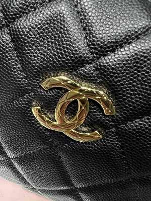 Chanel 25SS Crush With handle box Bag Lambskin AP4591 Black - Default Title - View 5